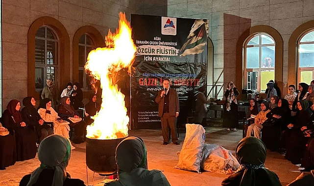 AİÇÜ öğrencileri kamp ateşi yakarak özgürlük nöbetine devam etti