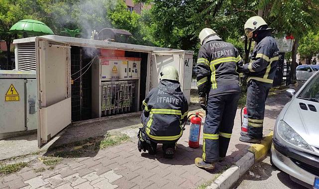 Aksaray’da elektrik panosunda yangın paniği