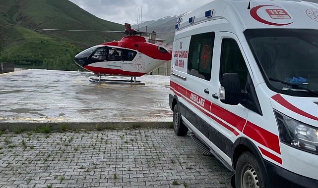 Apandisit Hastasına Helikopter Tahsis Edildi