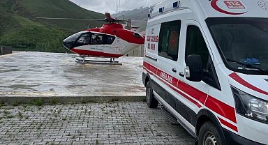 Apandisit Hastasına Helikopter Tahsis Edildi