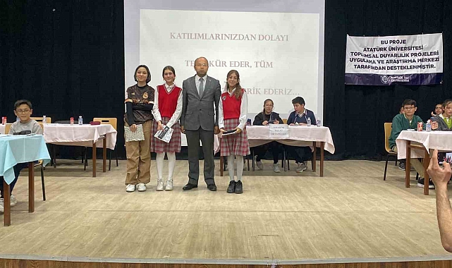 Aşkale de öğrenciler hem yarıştı hem eğlendi