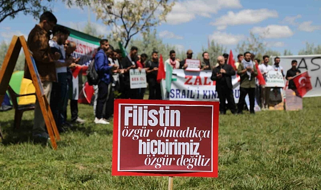 ASÜ öğrencileri Gazze nöbetine başladı