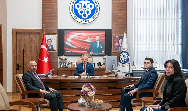 Azerbaycan Kars Başkonsolosu Alekberoğlu'ndan Rektör Levent'e ziyaret