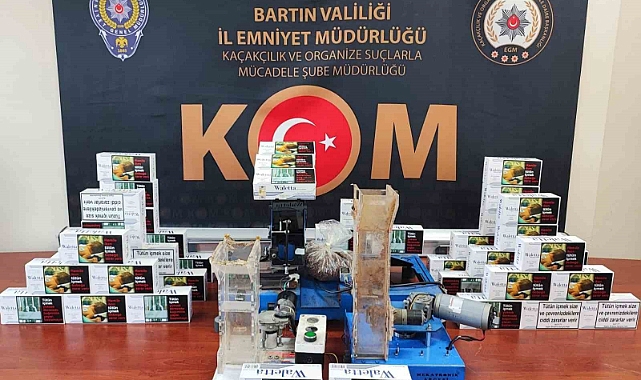 Bartın’da kaçak sigara operasyonu