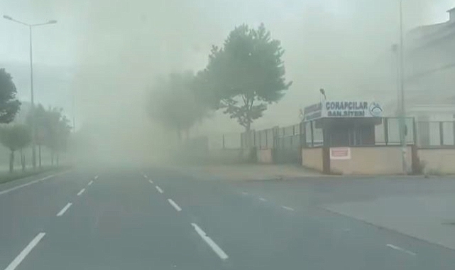 Başakşehir’de sanayi sitesinde korkutan yangın