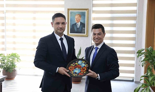 Başkan Ünlü, Ukrayna konsolosunu ağırladı
