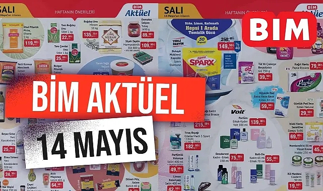 BİM’de Bu Salı Gıda İndirimleri Kaçmaz! BİM 14 Mayıs Aktüel Kataloğu: 10 Kg Un, Pirina Yağı, Domates Salçası...