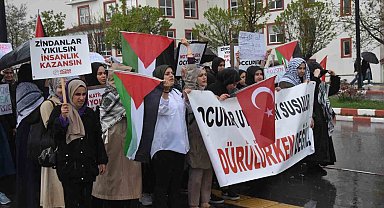 Bitlis Eren Üniversitesi öğrencilerinden, Filistin için 10 günlük oturma eylemi
