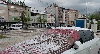 Bitlis'in Hizan ilçesinde dolu yağışı hayatı olumsuz etkiledi
