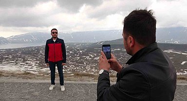 Bitlis'te bulunan Nemrut Kalderası'na ziyaretçi akını