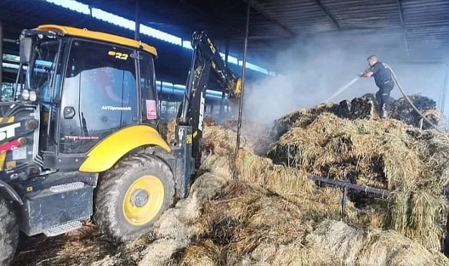 Cincin'de meydana gelen yangında maddi hasar oluştu