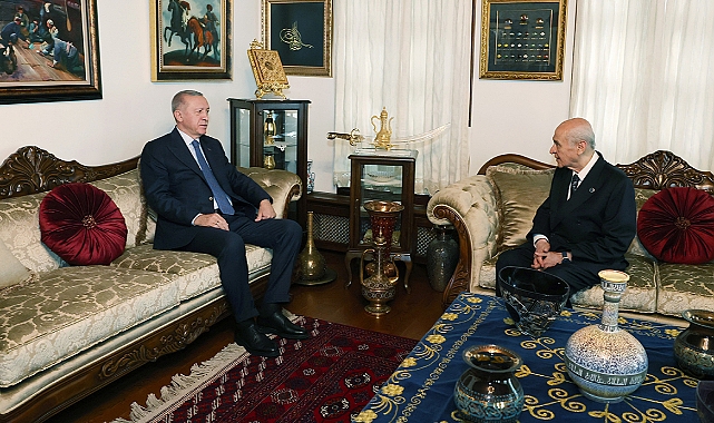 Cumhurbaşkanı Erdoğan, Bahçeli ile görüştü
