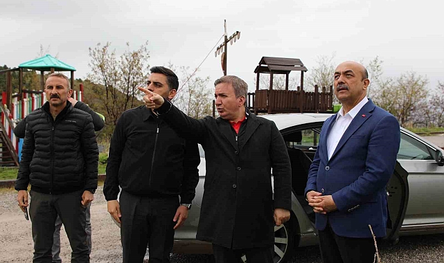 Erzincan Valisi Hamza Aydoğdu, Ergan Dağında incelemelerde bulundu
