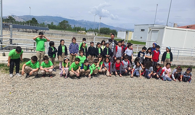 Erzincan'da öğrenciler çevre bilinci için Atık Su Arıtma Tesislerini ziyaret etti