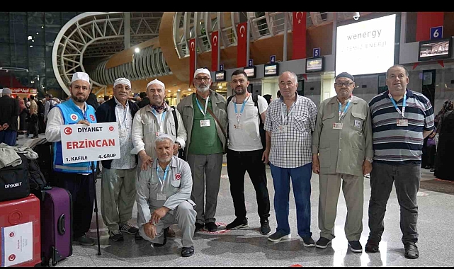 Erzincan'dan hac kafilesi dualarla uğurlandı