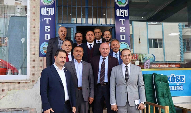 ETSO'dan Karacaya teşekkür ziyareti