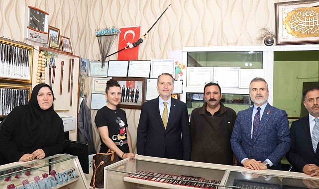 Fatih Erbakan Erzurum'da teşekkür ziyaretleri gerçekleştirdi