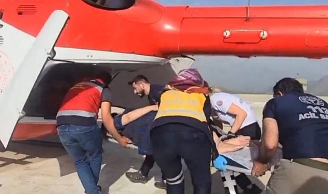 Hamile Kadın Ambulans Helikopterle Sevk Edildi