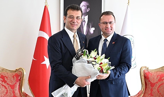 İBB Başkanı İmamoğlu’dan Gaziosmanpaşa Belediye Başkanı Bahçetepe’ye tebrik ziyareti