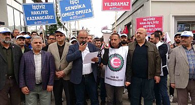İşten Atılan İşçiler Protesto Gösterisi Yaptı