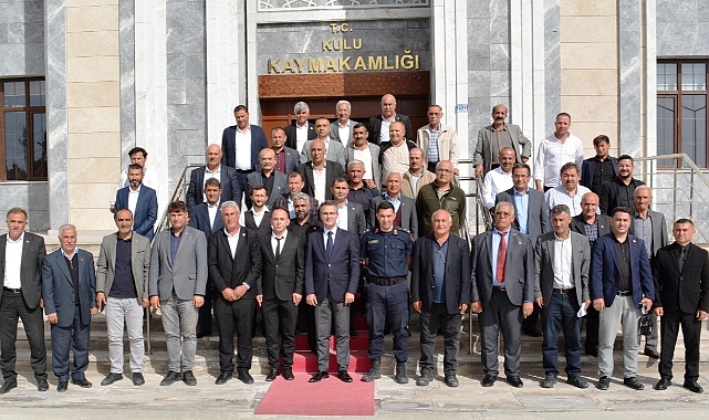 Kaymakam Canpolat mahalle muhtarları ile bir araya geldi