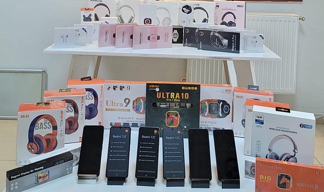 Malatya'da kaçak cep telefonu operasyonu