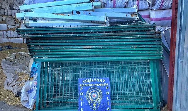 Malatya'da kamu kurumundan demir çit çalan hırsızlar yakalandı