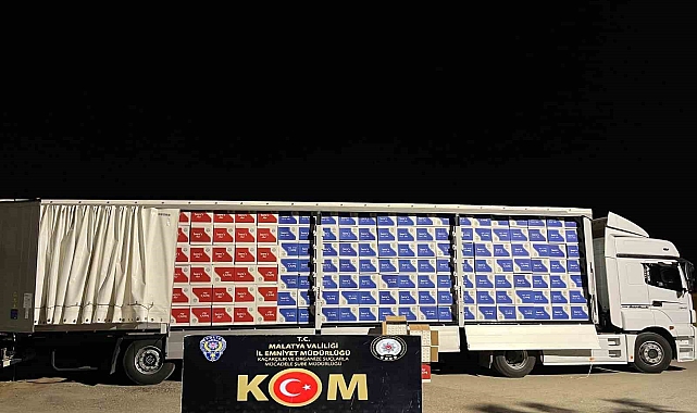 Malatya'da milyonlarca makaron ele geçirildi