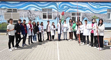 Muş'ta öğrenciler okullarının duvarlarını sanat eserine dönüştürdüler