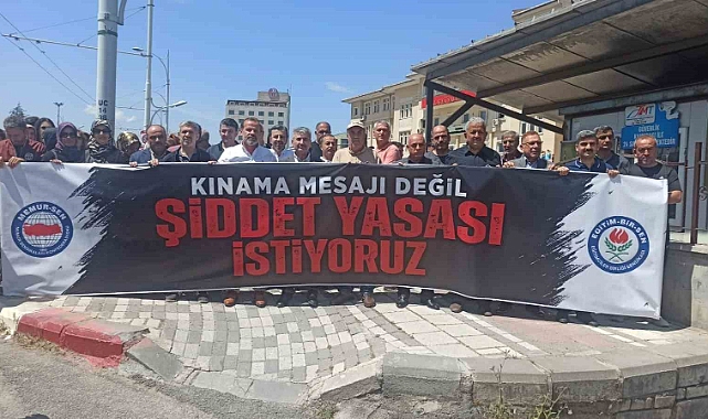 Öğretmenler şiddete hayır dedi