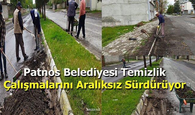 Patnos Belediyesi Temizlik Çalışmalarını Aralıksız Sürdürüyor