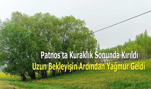Patnos'ta Kuraklık Sonunda Kırıldı: Uzun Bekleyişin Ardından Yağmur Geldi