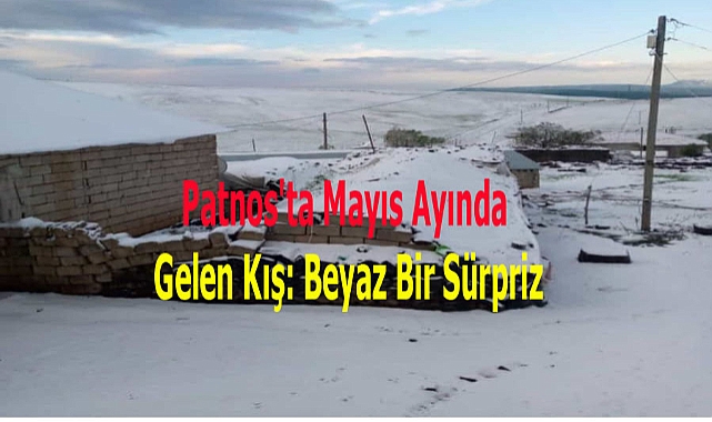 Patnos'ta Mayıs Ayında Gelen Kış: Beyaz Bir Sürpriz