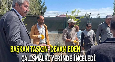 PATNOS'TA YAPILAN ÇALIMALARI BAŞKAN TAŞKIN SAHADA İNCELEDİ