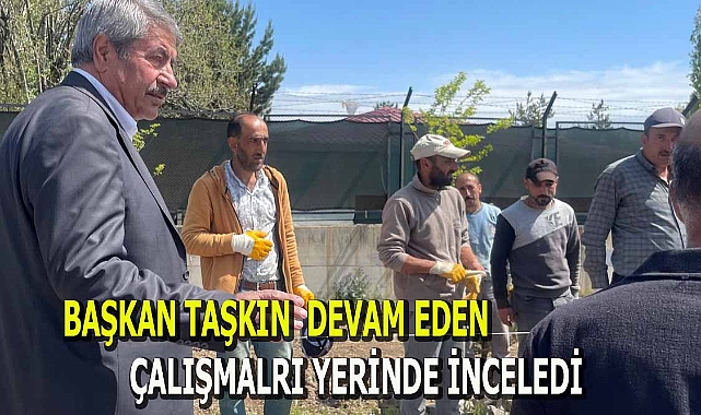 PATNOS'TA YAPILAN ÇALIMALARI BAŞKAN TAŞKIN SAHADA İNCELEDİ