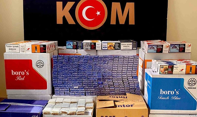 Polis Erzurum'da kaçak sigara operasyonu gerçekleştirdi