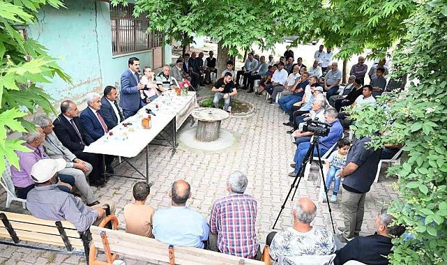 Taşkın, Hasırcılar Mahallesi sakinleriyle buluştu