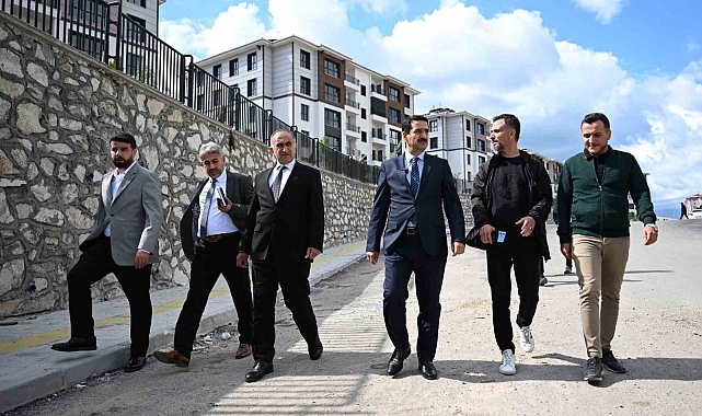 Taşkın, TOKİ çalışmalarını yerinde inceledi