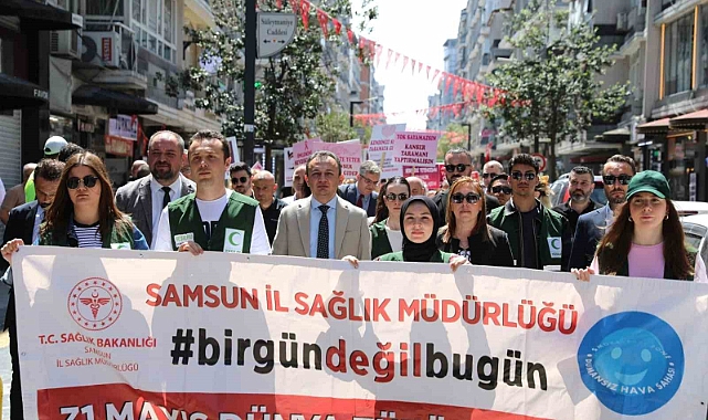 ’Tütünsüz sağlıklı yaşama’ dikkat çekmek için yürüdüler