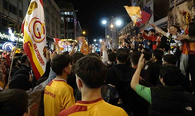 Van'da Galatasaray'ın şampiyonluk sevinci