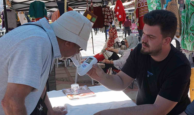 Vatandaşlara karbonmonoksit ölçümü yapıldı
