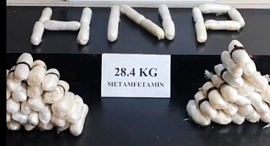 28 kilo 400 gram Metamfetamin yakalandı