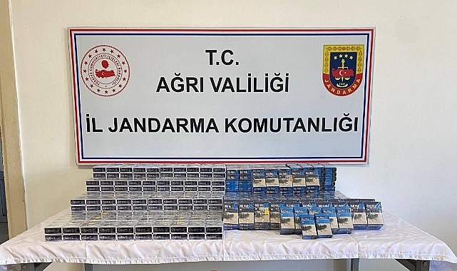 Ağrı’da Gümrük Kaçağı Sigara ele geçirildi