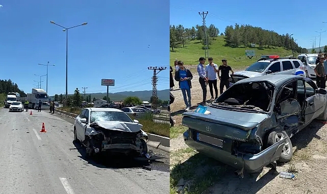 Ağrı'da meydana gelen trafik kazasında 4 kişi yaralandı
