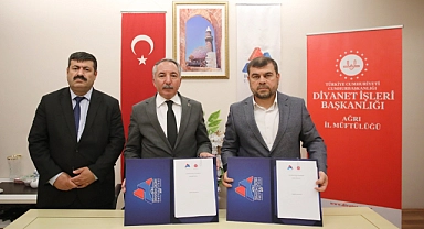 AİÇÜ ile Ağrı İl Müftülüğü arasında ortak çalışmaları teşvik etmek amacıyla iş birliği protokolü imzalandı