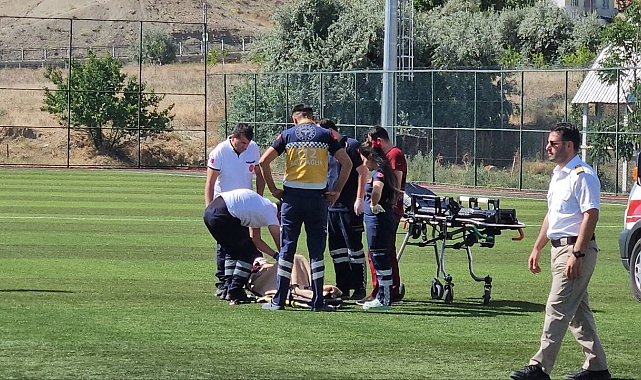 Ambulans helikopter ile hastaneye kaldırılan Kalp krizi geçiren hasta tedavi altına alındı