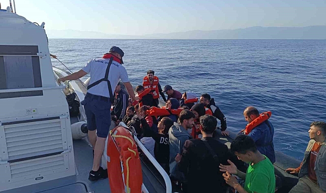 Aydın’da 21 düzensiz göçmen kurtarıldı