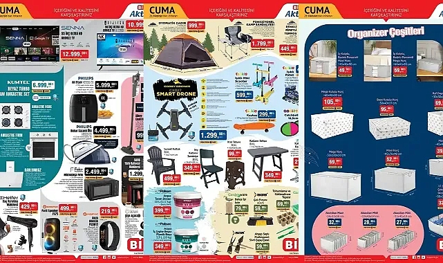 BİM Market’de bu hafta Salı ve Cuma hangi ürünler satışta olacak? Air Fryer, Sütlü Türk Kahvesi Makinesi, Buhar Kazanlı Ütü, Mikrodalga Fırın