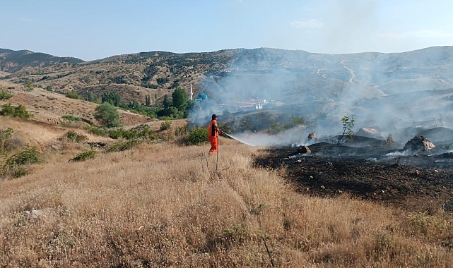 Bingöl'de Çıkan Yangın Korkuttu