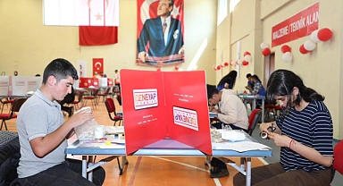 Ağrı'daki DENEYAP Teknoloji Atölyeleri uygulama sınavına 151 öğrenci katıldı